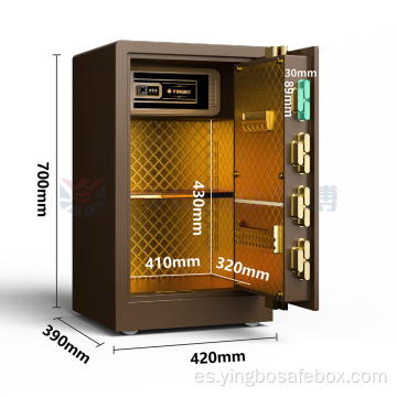 Yingbo Steel Key Home Safe Luxury Leather Safes